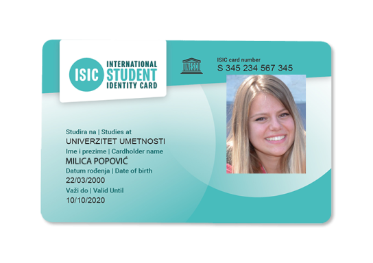 ISIC Student Card ISIC Student Card